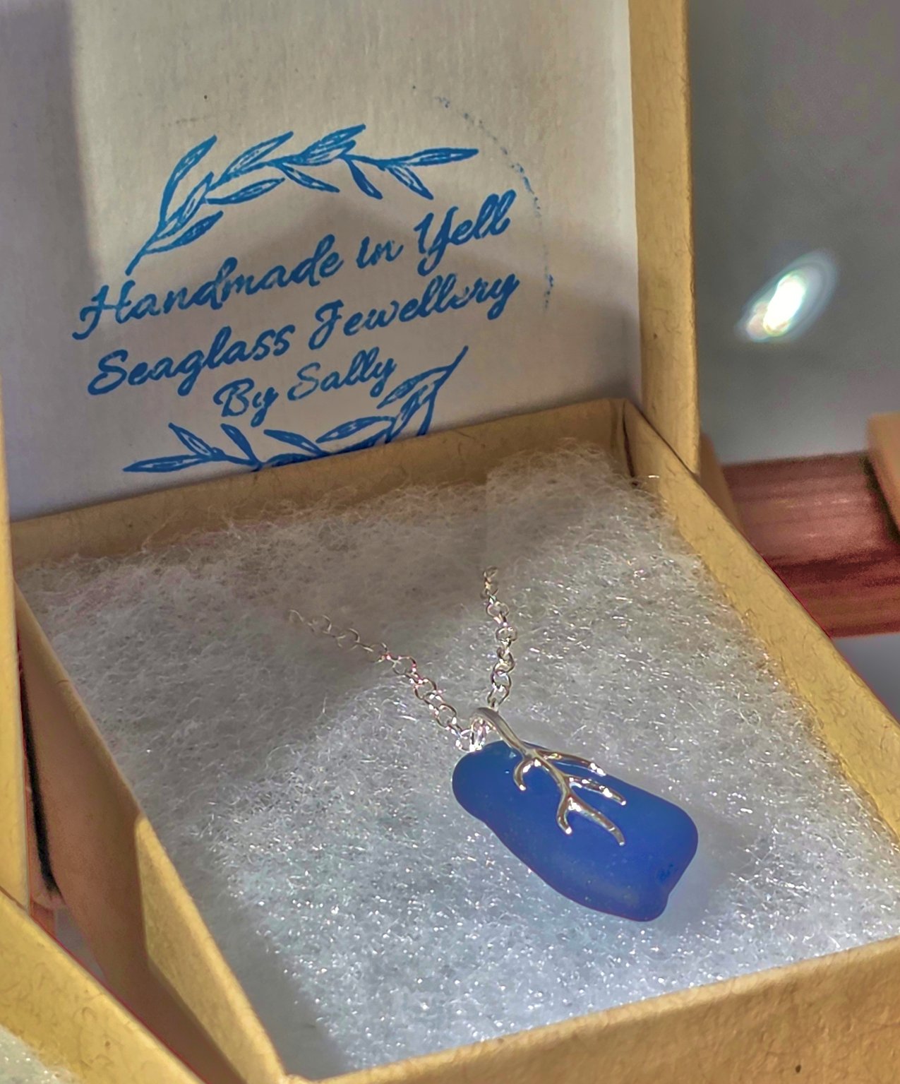 Seaglass jewellery, handmade in Yell